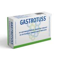 GASTROTUSS žvýkací tablety proti refluxu - Антирефлюксные жевательные таблетки 24шт